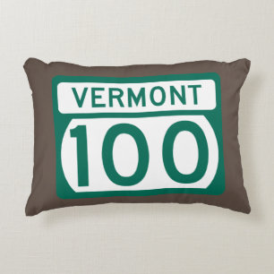Vermont Route 100 Accent Kussen