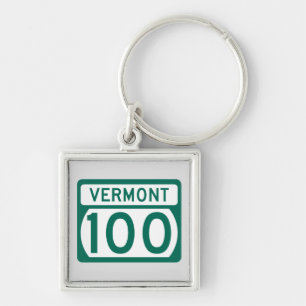 Vermont Route 100 Sleutelhanger