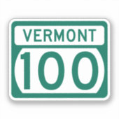 Vermont Route 100 Sticker (Voorkant)