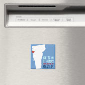 Vermont Save the Date -  stad Magneet (Insitu (Vaatwasser))