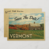 Vermont sparen de  Briefkaarten van de Datum (Voorkant / Achterkant)