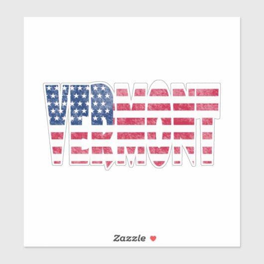Vermont staat sticker (Vel)