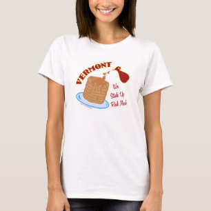 Vermont stapt over het ontwerp van de gratis Carto T-shirt