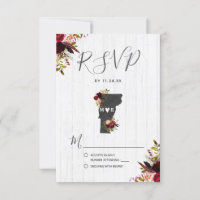 Vermont State Destination Mariage rustique RSVP