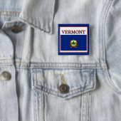 Vermont State Flag Design Button (In situ)