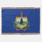 Vermont State Flag Print Patriottisch Deken (Voorkant)