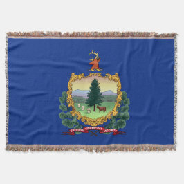 Vermont State Flag Print Patriottisch Deken
