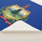 Vermont State Flag Print Patriottisch Sherpa Deken (3/4)