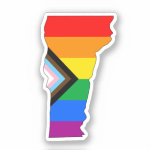 Vermont State Pride LGBTQ Progress Pride Sticker