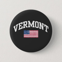 Vermont state ronde button 5,7 cm