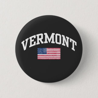Vermont state ronde button 5,7 cm