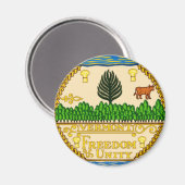 Vermont State Seal Magneet (Voorkant / Achterkant)