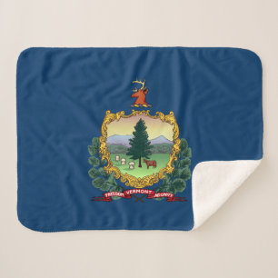 Vermont State Vlag Sherpa Deken