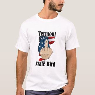 Vermont state vogel t-shirt middelvinger