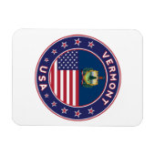 Vermont-sticker, telefoonbehuizing, canvas tas, mu magneet (Horizontaal)
