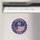 Vermont-sticker, telefoonbehuizing, canvas tas, mu magneet (Insitu (Vaatwasser))