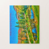 Vermont Stowe. Kerstgroeten Legpuzzel (Verticaal)