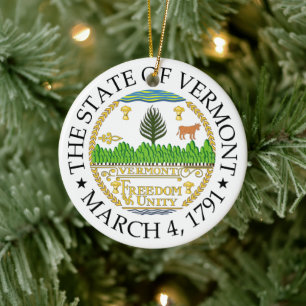 Vermont-teken Keramisch Ornament