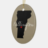 Vermont Town Keramisch Ornament (Links)