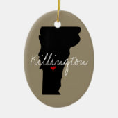 Vermont Town Keramisch Ornament (Voorkant)