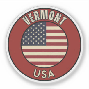 Vermont Verenigde Staten van Amerika Sticker