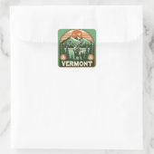 Vermont Vierkante Sticker (Tas)