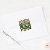 Vermont Vierkante Sticker (Envelop)