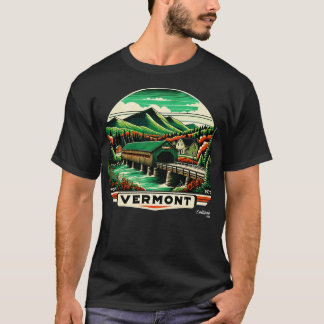 Vermont Vistas Green Mountains Esdoorn Amerikaanse T-shirt