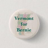 Vermont voor Bernie 2016 Ronde Button 3,2 Cm (Voorkant)