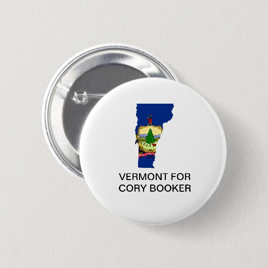 VERMONT VOOR CORY BOOKER 2020 Button (Voorkant /achterkant)