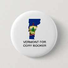 VERMONT VOOR CORY BOOKER 2020 Button