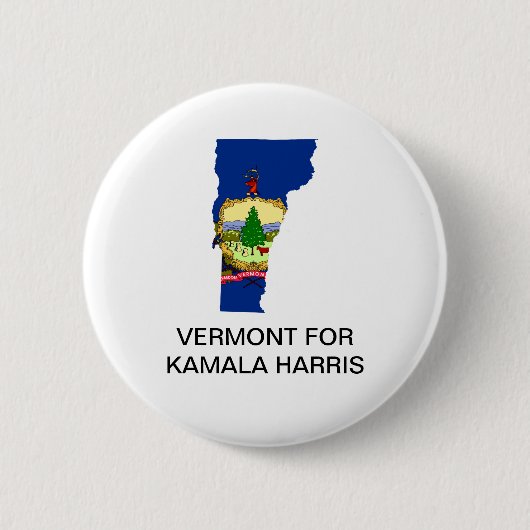 VERMONT voor Kamala Harris 2024 Button (Voorkant)