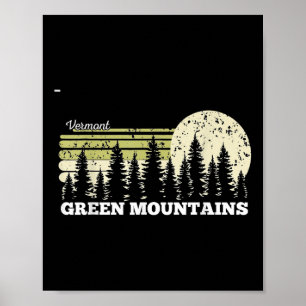 Vermont Wandelen Groene Bergen Bomen Natuur Bos Poster