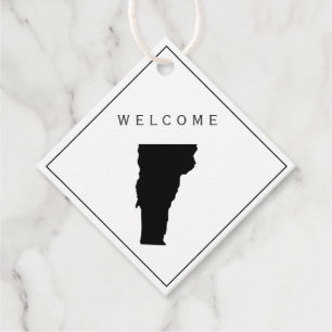 Vermont welkomsttas cadeau Labels voor bruiloft we