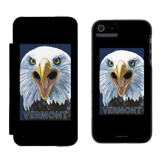 VermontEagle Up Close Incipio iPhone Portemonnee Hoesje (Naast elkaar)