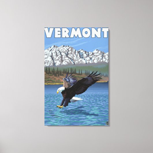 VermontEagle Vist Canvas Afdruk (Voorkant)