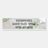 Vermonters Partager Sticker pare-chocs de l'espace (Devant)
