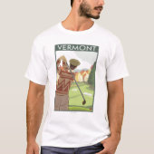 VermontGolfing Scene T-shirt (Voorkant)