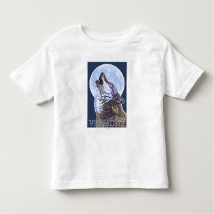 VermontHowling Wolf Kinder Shirts