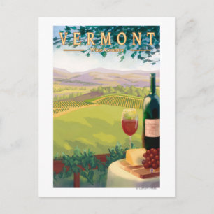VermontWine Country Scene Briefkaart