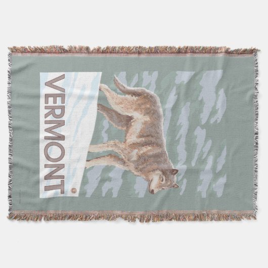 VermontWolf Scene Deken (Voorkant)