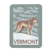 VermontWolf Scene Magneet (Verticaal)