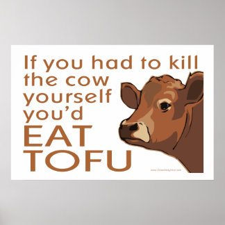 Vermoord de Koe - Vegan, vegetariër Poster