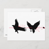Vermoord twee vogels met één stone briefkaart (Voorkant / Achterkant)