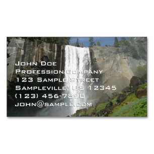 Vernal Falls I in Yosemite National Park Magnetisch Visitekaartje