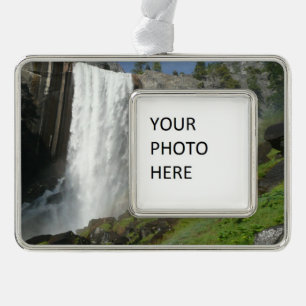 Vernal Falls I in Yosemite National Park Verzilverd Kader Ornament