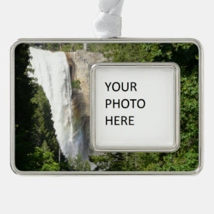 Vernal Falls II in Yosemite National Park Verzilverd Kader Ornament