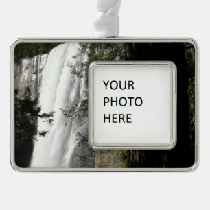 Vernal Falls III in Yosemite National Park Verzilverd Kader Ornament