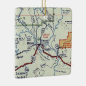 Vernal Utah  Map Keramisch Ornament (Rechts)