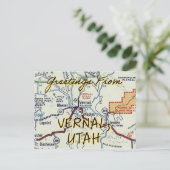 Vernal Utah Postcard Briefkaart (Staand voorkant)